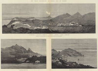 Le grand tremblement de terre à Ischia, baie de Naples - Charles Auguste Loye
